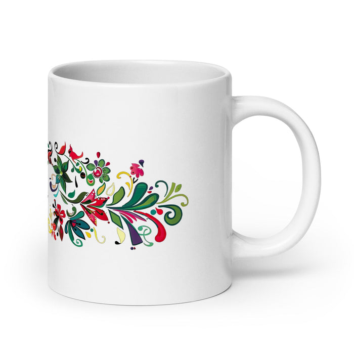 Cade Exclusive Name Art Piece Home Office Work Coffee Mug Mexican Spanish Pride Gift Cup One-Of-A-Kind Calligraphy White Glossy Mug | C9 Mexicada 20 oz