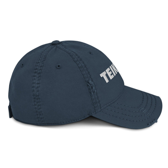 Embroidered Teikirisi - Take It Easy Funny Spanish Saying Distressed Dad Hat Mexicada