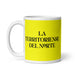 La Territoriense Del Norte The Northern Territorian Funny Home Office Work Coffee Mug Mexican Spanish Pride Gift White Glossy Cup Yellow Card Mug Mexicada