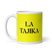 La Tajika The Tajik Funny Home Office Work Coffee Mug Mexican Spanish Pride Gift White Glossy Cup Yellow Card Mug Mexicada