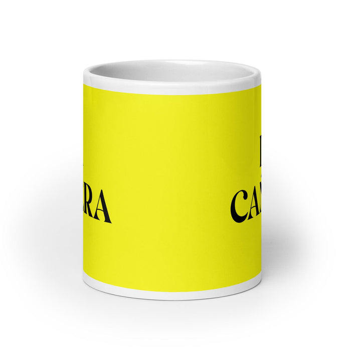 La Cañera The Cane Field Resident Funny Home Office Work Coffee Mug Mexican Spanish Pride Gift White Glossy Cup Yellow Card Mug Mexicada