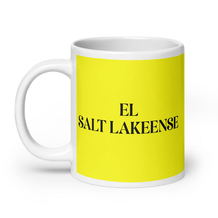 El Salt Lakeense The Salt Lake City Resident Funny Home Office Work Coffee Mug Mexican Spanish Pride Gift White Glossy Cup Yellow Card Mug Mexicada