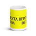 La Dependienta De Tienda The Store Clerk Funny Home Office Work Coffee Mug Mexican Spanish Pride Gift White Glossy Cup Yellow Card Mug Mexicada