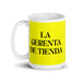 La Gerenta De Tienda The Store Manager Funny Home Office Work Coffee Mug Mexican Spanish Pride Gift White Glossy Cup Yellow Card Mug Mexicada