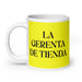 La Gerenta De Tienda The Store Manager Funny Home Office Work Coffee Mug Mexican Spanish Pride Gift White Glossy Cup Yellow Card Mug Mexicada