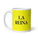 La Reina The Queen / The King Funny Home Office Work Coffee Mug Mexican Spanish Pride Gift White Glossy Cup Yellow Card Mug Mexicada