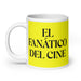 El Fanático Del Cine The Movie Buff Funny Home Office Work Coffee Mug Mexican Spanish Pride Gift White Glossy Cup Yellow Card Mug Mexicada