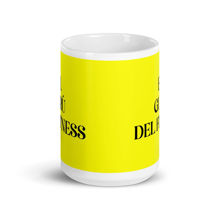 El Gurú Del Fitness The Fitness Guru Funny Home Office Work Coffee Mug Mexican Spanish Pride Gift White Glossy Cup Yellow Card Mug Mexicada