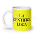 La Científica Loca The Mad Scientist Funny Home Office Work Coffee Mug Mexican Spanish Pride Gift White Glossy Cup Yellow Card Mug Mexicada