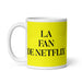 La Fan De Netflix The Netflix Fan Funny Home Office Work Coffee Mug Mexican Spanish Pride Gift White Glossy Cup Yellow Card Mug Mexicada