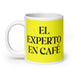 El Experto En Café The Coffee Expert Funny Home Office Work Coffee Mug Mexican Spanish Pride Gift White Glossy Cup Yellow Card Mug Mexicada