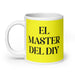 El Master Del Diy The Diy Master Funny Home Office Work Coffee Mug Mexican Spanish Pride Gift White Glossy Cup Yellow Card Mug Mexicada