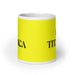 La Titánica The Titan Funny Home Office Work Coffee Mug Mexican Spanish Pride Gift White Glossy Cup Yellow Card Mug Mexicada