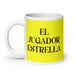 El Jugador Estrella The Star Player Funny Home Office Work Coffee Mug Mexican Spanish Pride Gift White Glossy Cup Yellow Card Mug Mexicada