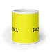 La Promotora The Promoter Funny Home Office Work Coffee Mug Mexican Spanish Pride Gift White Glossy Cup Yellow Card Mug Mexicada