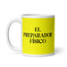 El Preparador Físico The Fitness Trainer Funny Home Office Work Coffee Mug Mexican Spanish Pride Gift White Glossy Cup Yellow Card Mug Mexicada