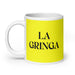 La Gringa The American (Slang) Funny Home Office Work Coffee Mug Mexican Spanish Pride Gift White Glossy Cup Yellow Card Mug Mexicada