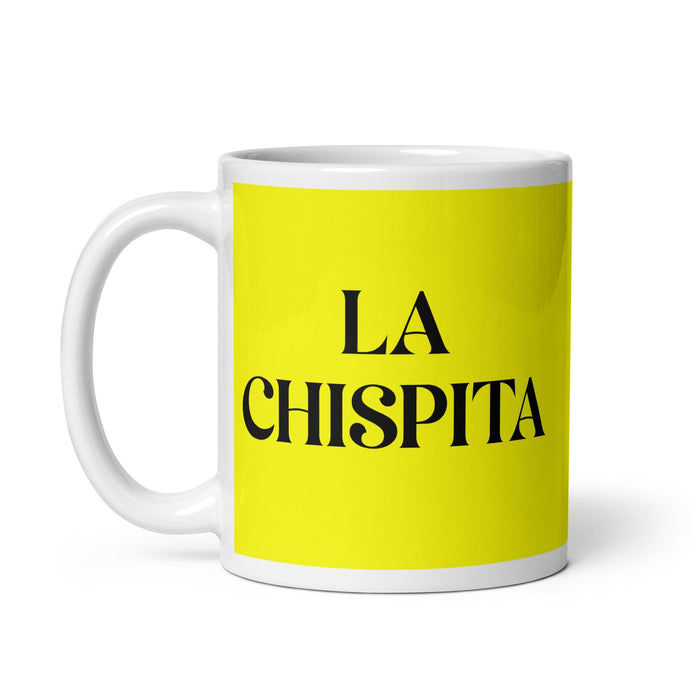 La Chispita The Little Spark Funny Home Office Work Coffee Mug Mexican Spanish Pride Gift White Glossy Cup Yellow Card Mug Mexicada