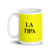 La Tipa The Gal / The Guy Funny Home Office Work Coffee Mug Mexican Spanish Pride Gift White Glossy Cup Yellow Card Mug Mexicada