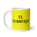 El Marroquí The Moroccan Funny Home Office Work Coffee Mug Mexican Spanish Pride Gift White Glossy Cup Yellow Card Mug Mexicada