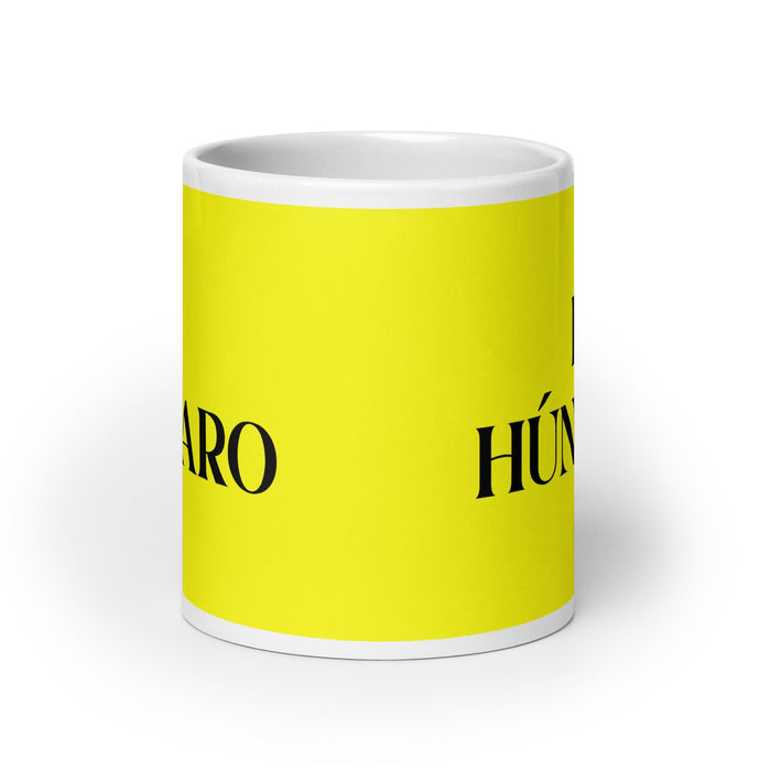 El Húngaro The Hungarian Funny Home Office Work Coffee Mug Mexican Spanish Pride Gift White Glossy Cup Yellow Card Mug Mexicada