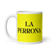 La Perrona The Cool One Funny Home Office Work Coffee Mug Mexican Spanish Pride Gift White Glossy Cup Yellow Card Mug Mexicada