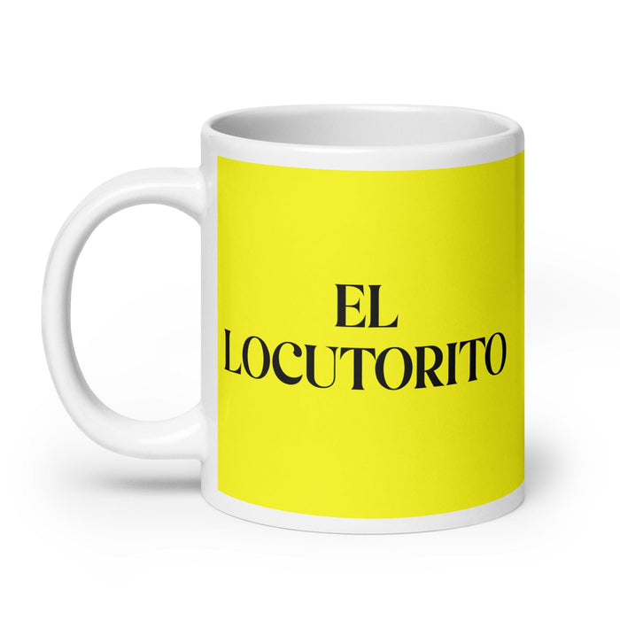 El Locutorito The Little Announcer Funny Home Office Work Coffee Mug Mexican Spanish Pride Gift White Glossy Cup Yellow Card Mug Mexicada