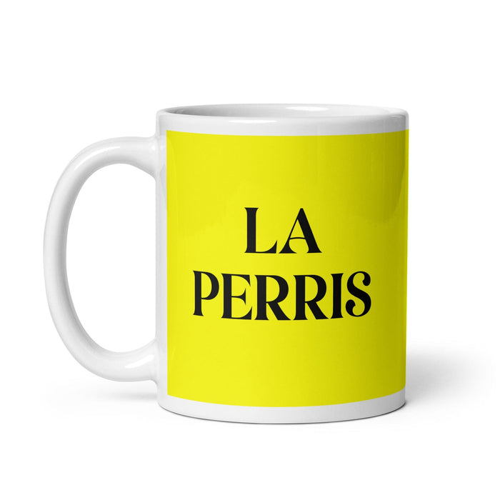 La Perris The Cool One Funny Home Office Work Coffee Mug Mexican Spanish Pride Gift White Glossy Cup Yellow Card Mug Mexicada