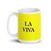 La Viva The Clever One Funny Home Office Work Coffee Mug Mexican Spanish Pride Gift White Glossy Cup Yellow Card Mug Mexicada