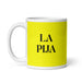 La Pija The Snob Funny Home Office Work Coffee Mug Mexican Spanish Pride Gift White Glossy Cup Yellow Card Mug Mexicada