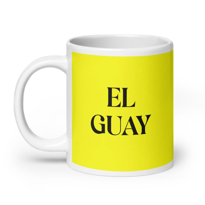 El Guay The Cool One Funny Home Office Work Coffee Mug Mexican Spanish Pride Gift White Glossy Cup Yellow Card Mug Mexicada