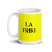 La Friki The Geek Funny Home Office Work Coffee Mug Mexican Spanish Pride Gift White Glossy Cup Yellow Card Mug Mexicada