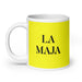 La Maja The Nice One Funny Home Office Work Coffee Mug Mexican Spanish Pride Gift White Glossy Cup Yellow Card Mug Mexicada