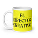 El Director Creativo The Creative Director Funny Home Office Work Coffee Mug Mexican Spanish Pride Gift White Glossy Cup Yellow Card Mug Mexicada