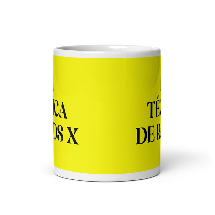 La Técnica De Rayos X The X-Ray Technician Funny Home Office Work Coffee Mug Mexican Spanish Pride Gift White Glossy Cup Yellow Card Mug Mexicada