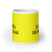 La Analista De Sistemas The Systems Analyst Funny Home Office Work Coffee Mug Mexican Spanish Pride Gift White Glossy Cup Yellow Card Mug Mexicada