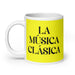 La Música Clásica The Classical Musician Funny Home Office Work Coffee Mug Mexican Spanish Pride Gift White Glossy Cup Yellow Card Mug Mexicada