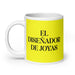 El Diseñador De Joyas The Jewelry Designer Funny Home Office Work Coffee Mug Mexican Spanish Pride Gift White Glossy Cup Yellow Card Mug Mexicada