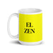 El Zen The Zen Practitioner Funny Home Office Work Coffee Mug Mexican Spanish Pride Gift White Glossy Cup Yellow Card Mug Mexicada