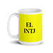 El INTJ The Mastermind MBTI Personality Funny Home Office Work Coffee Mug Mexican Spanish Pride Gift White Glossy Cup Yellow Card Mug Mexicada