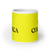 La Colérica The Choleric Funny Home Office Work Coffee Mug Mexican Spanish Pride Gift White Glossy Cup Yellow Card Mug Mexicada