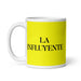 La Influyente The Influential Funny Home Office Work Coffee Mug Mexican Spanish Pride Gift White Glossy Cup Yellow Card Mug Mexicada