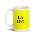 La Leo The Leo Funny Home Office Work Coffee Mug Mexican Spanish Pride Gift White Glossy Cup Yellow Card Mug Mexicada