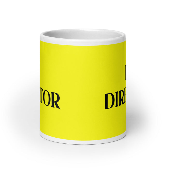 El Director The Director Funny Home Office Work Coffee Mug Mexican Spanish Pride Gift White Glossy Cup Yellow Card Mug Mexicada