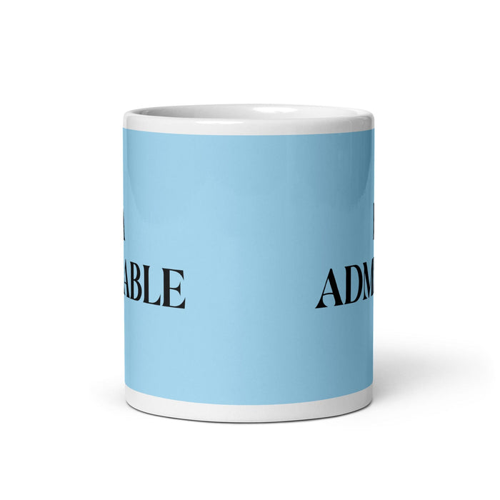 La Admirable The Admirable One Funny Home Office Work Coffee Mug Mexican Spanish Pride Gift White Glossy Cup Sky Blue Card Mug Mexicada