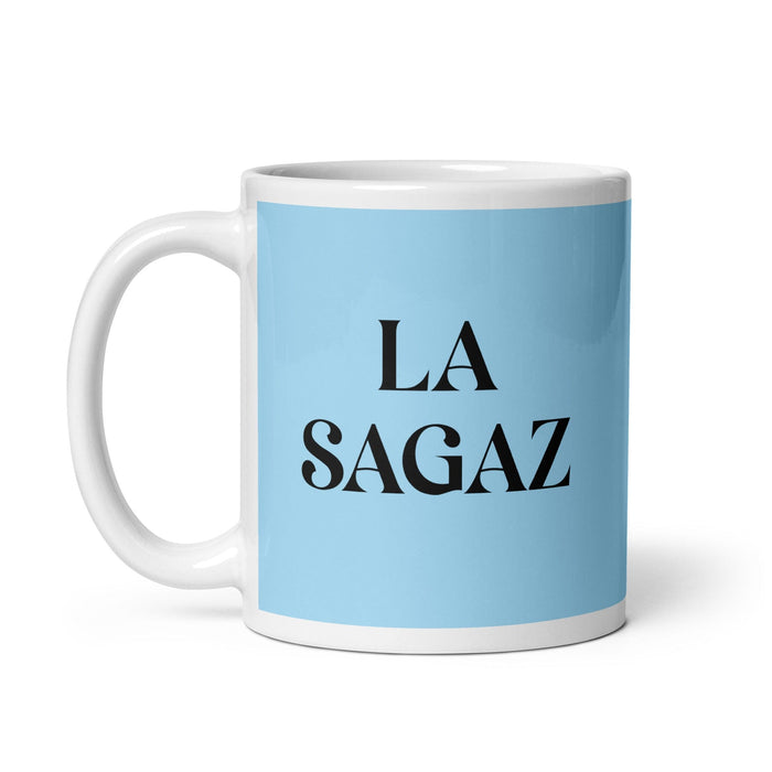 La Sagaz The Clever One Funny Home Office Work Coffee Mug Mexican Spanish Pride Gift White Glossy Cup Sky Blue Card Mug Mexicada