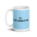 El Costarricense The Costa Rican Funny Home Office Work Coffee Mug Mexican Spanish Pride Gift White Glossy Cup Sky Blue Card Mug Mexicada