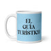 El Guía Turístico The Tour Guide Funny Home Office Work Coffee Mug Mexican Spanish Pride Gift White Glossy Cup Sky Blue Card Mug Mexicada