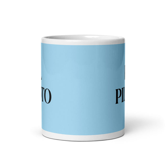 El Piloto The Pilot Funny Home Office Work Coffee Mug Mexican Spanish Pride Gift White Glossy Cup Sky Blue Card Mug Mexicada