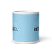 La Detallista The Detail-Oriented One Funny Home Office Work Coffee Mug Mexican Spanish Pride Gift White Glossy Cup Sky Blue Card Mug Mexicada